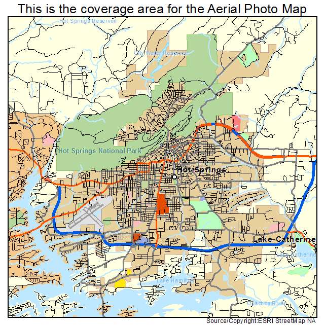 Hot Springs, AR location map 