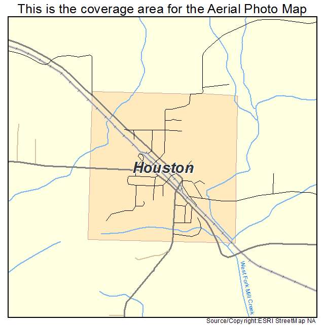 Houston, AR location map 