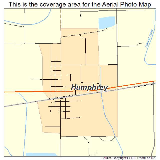 Humphrey, AR location map 