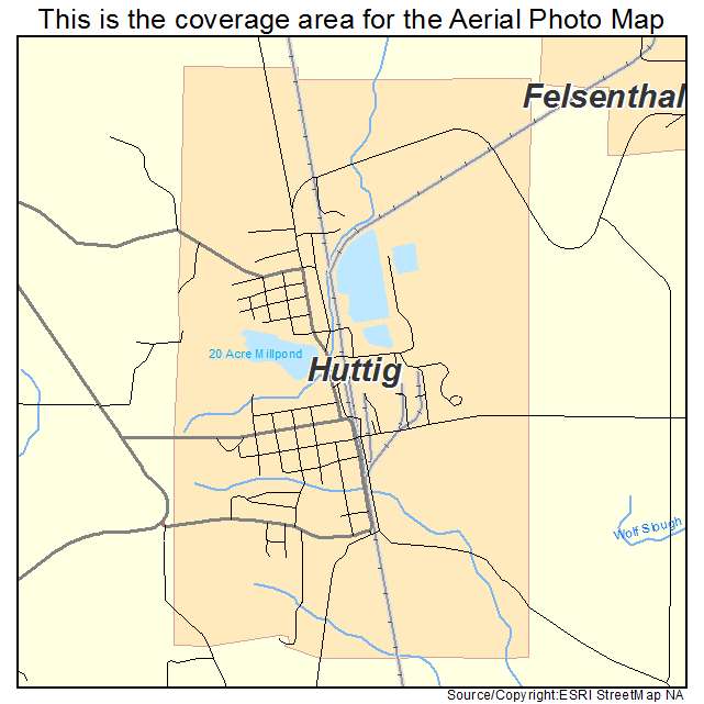 Huttig, AR location map 