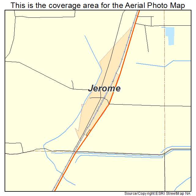 Jerome, AR location map 