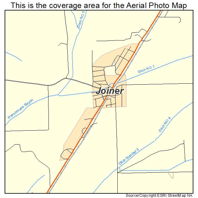 Joiner, AR location map 