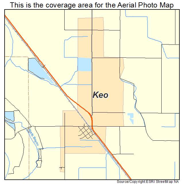 Keo, AR location map 