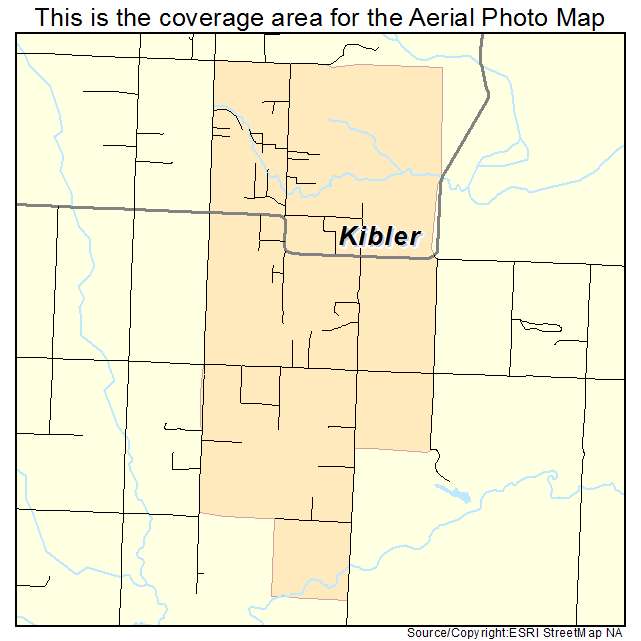 Kibler, AR location map 
