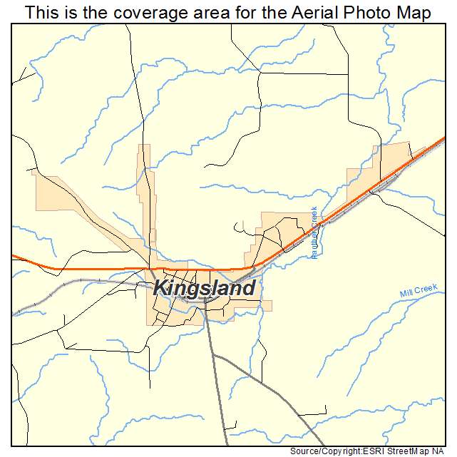 Kingsland, AR location map 