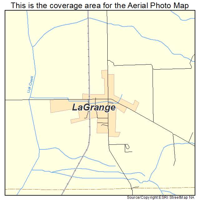 LaGrange, AR location map 