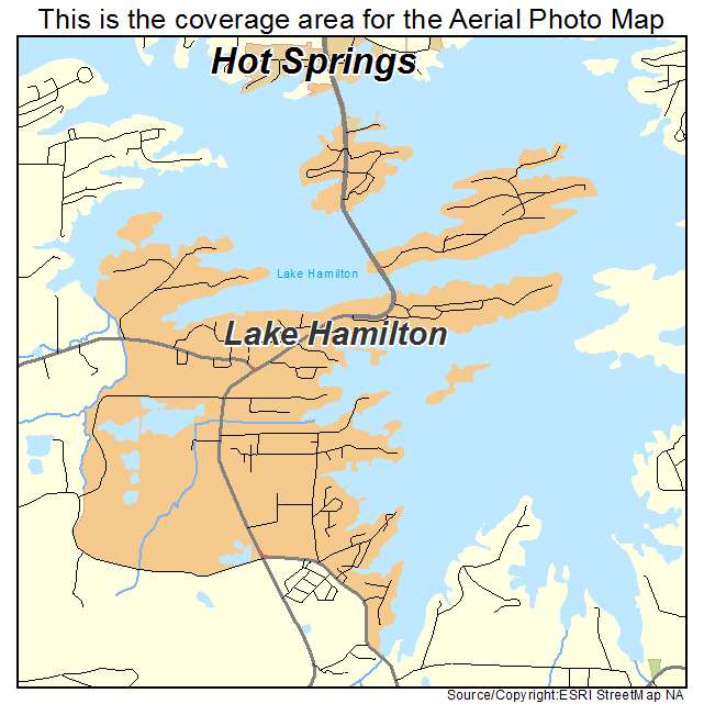 Lake Hamilton, AR location map 