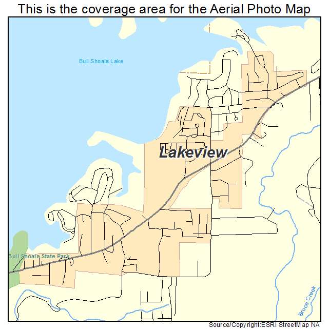 Lakeview, AR location map 