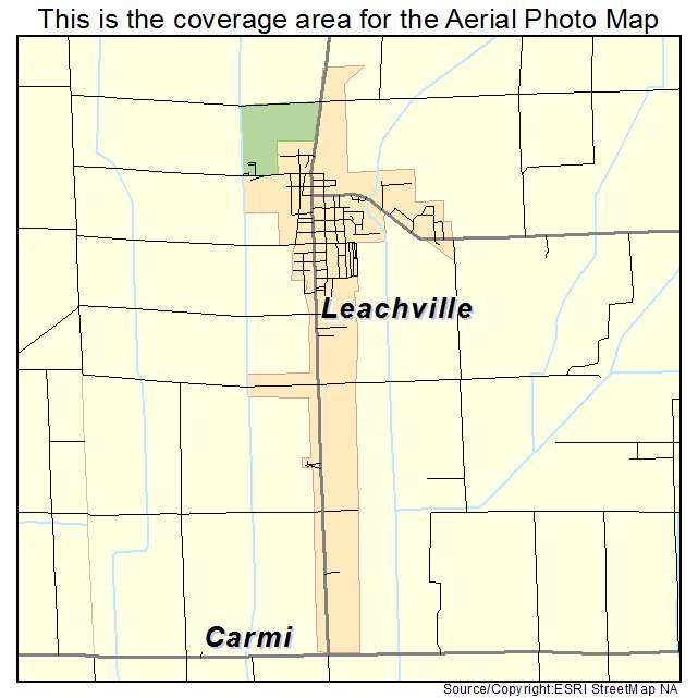 Leachville, AR location map 