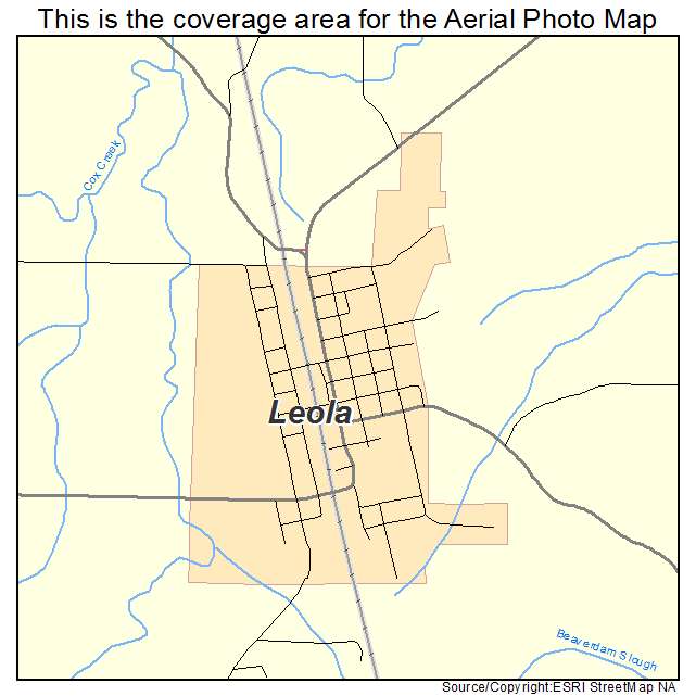 Leola, AR location map 