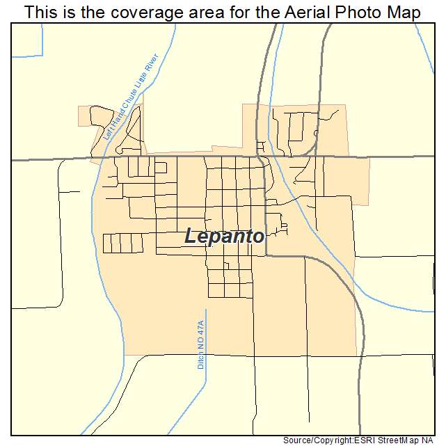 Lepanto, AR location map 