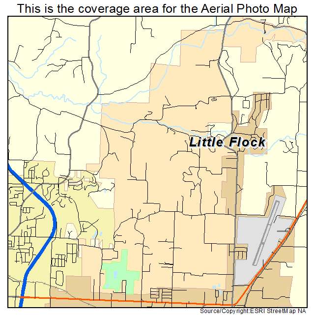 Little Flock, AR location map 
