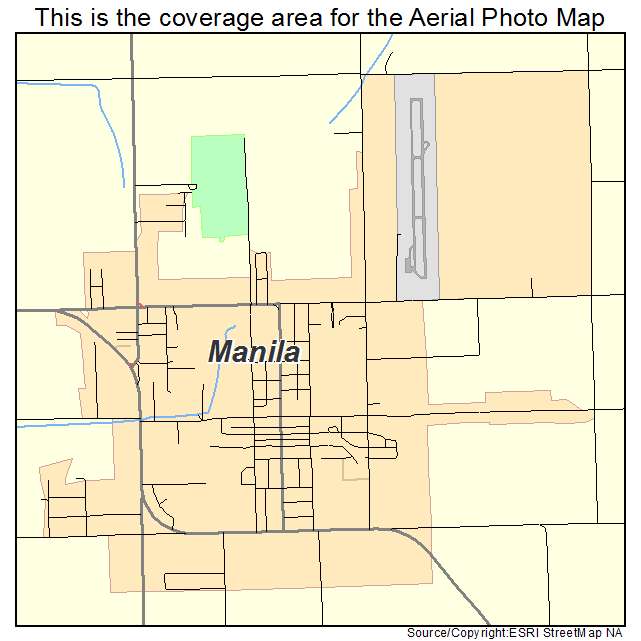 Manila, AR location map 