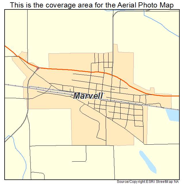 Marvell, AR location map 