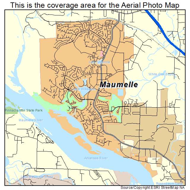 Maumelle, AR location map 