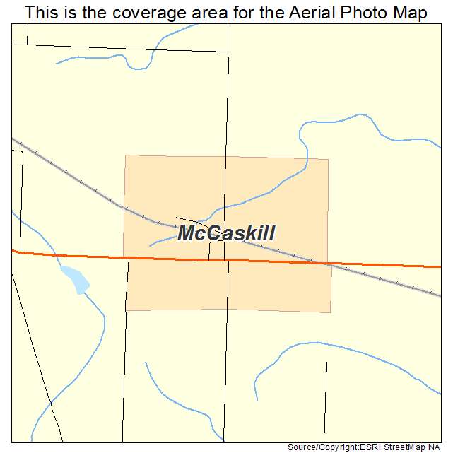 McCaskill, AR location map 