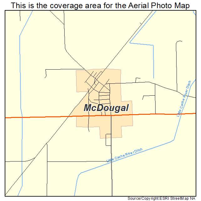 McDougal, AR location map 