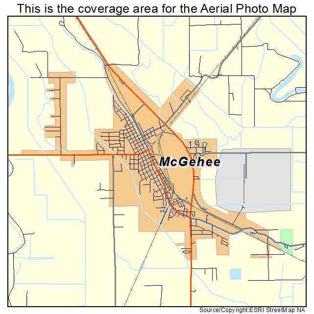 McGehee, AR location map 