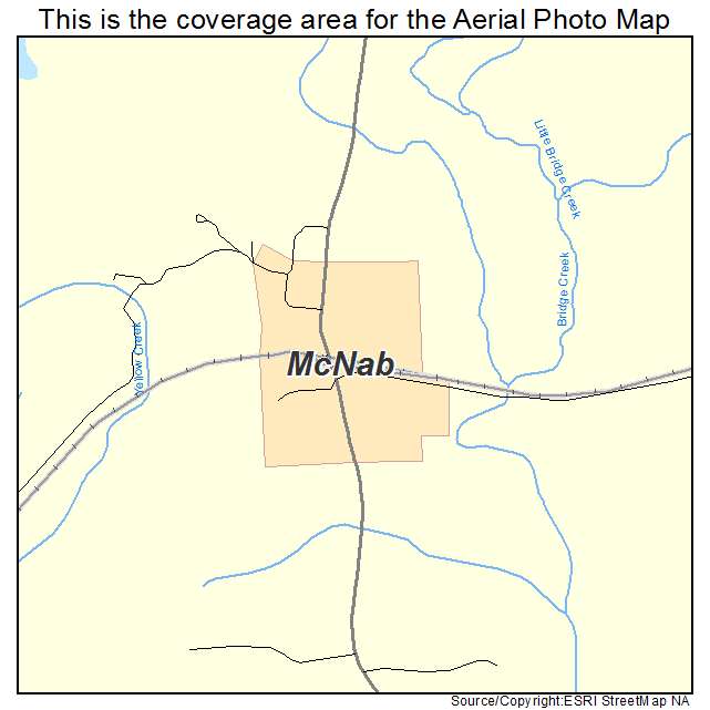 McNab, AR location map 
