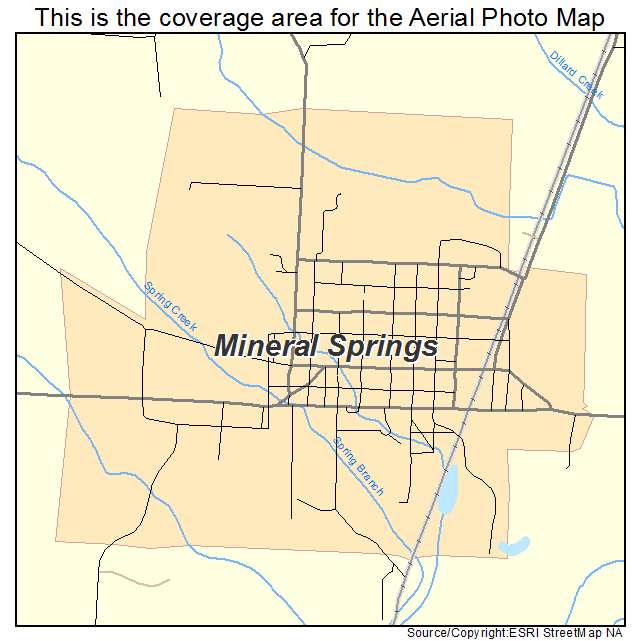 Mineral Springs, AR location map 