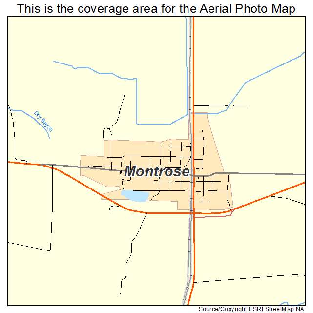Montrose, AR location map 