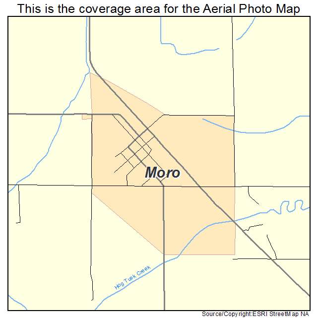 Moro, AR location map 