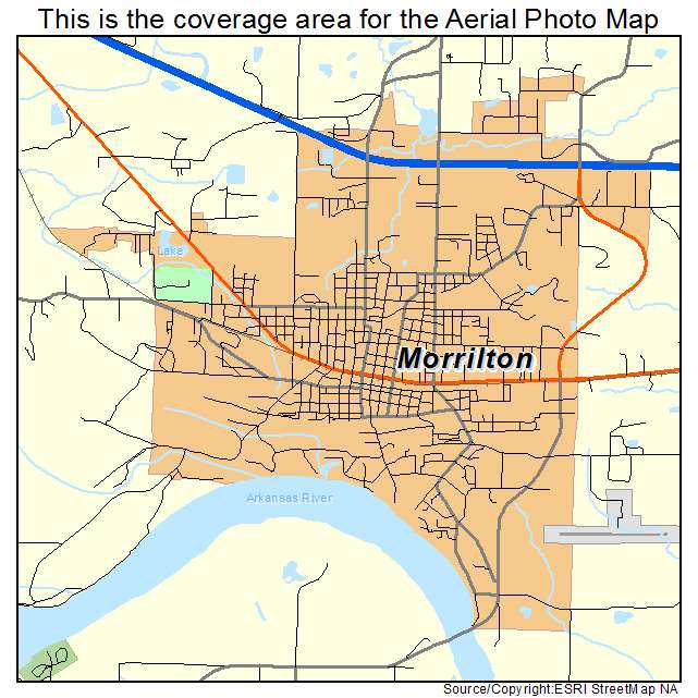 Morrilton, AR location map 