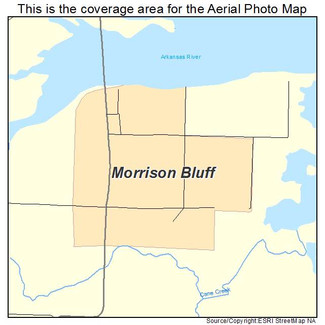 Morrison Bluff, AR location map 