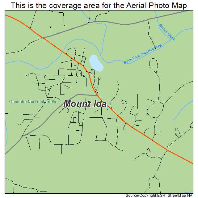 Mount Ida, AR location map 