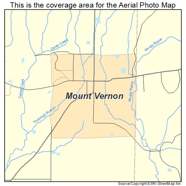 Mount Vernon, AR location map 
