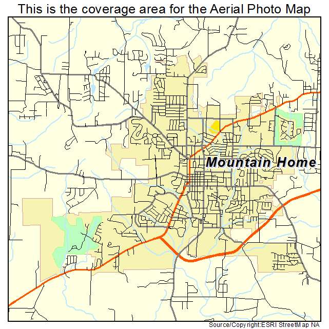 Mountain Home, AR location map 