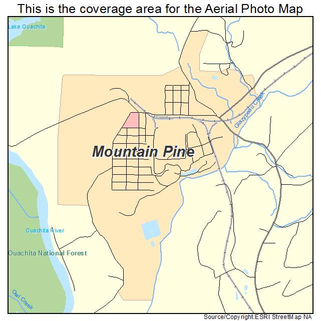 Mountain Pine, AR location map 