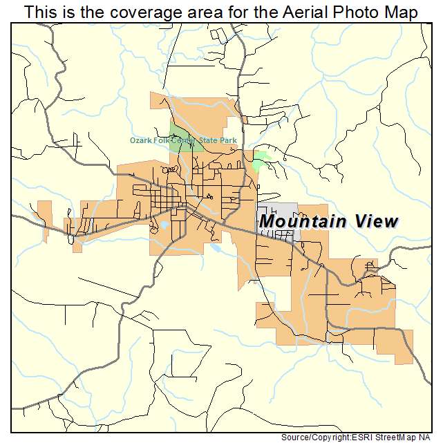 Mountain View, AR location map 