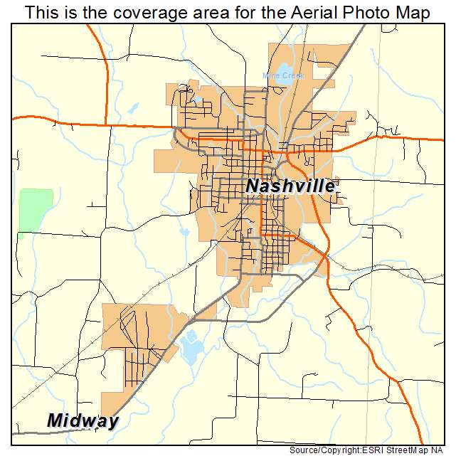 Nashville, AR location map 