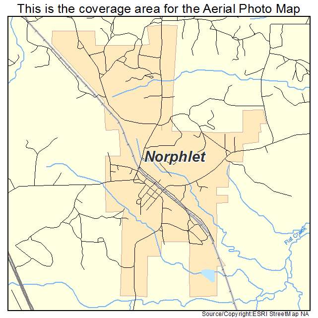 Norphlet, AR location map 