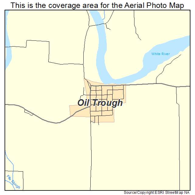 Oil Trough, AR location map 