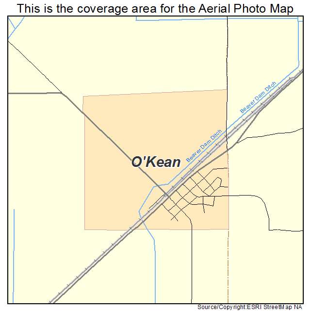 OKean, AR location map 