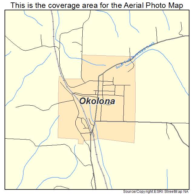 Okolona, AR location map 