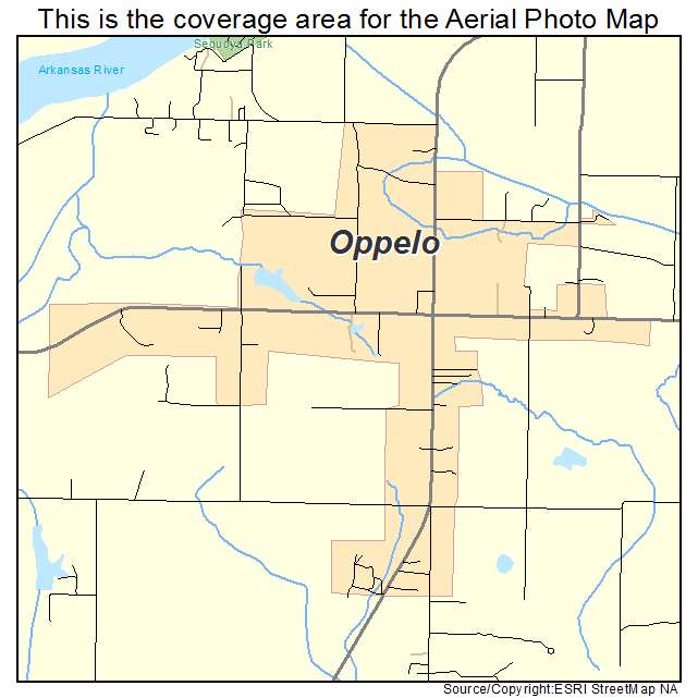 Oppelo, AR location map 