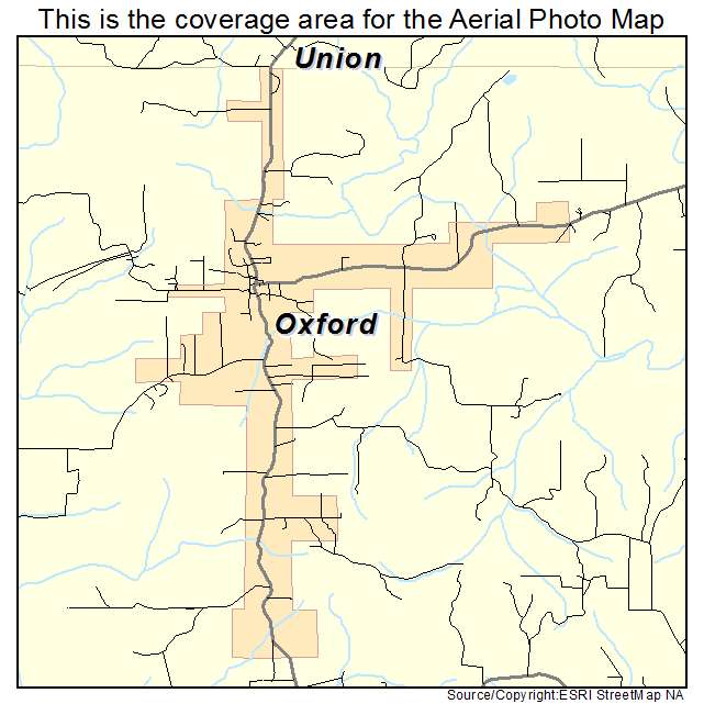 Oxford, AR location map 