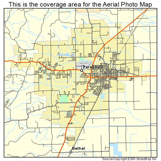 Paragould, AR location map 