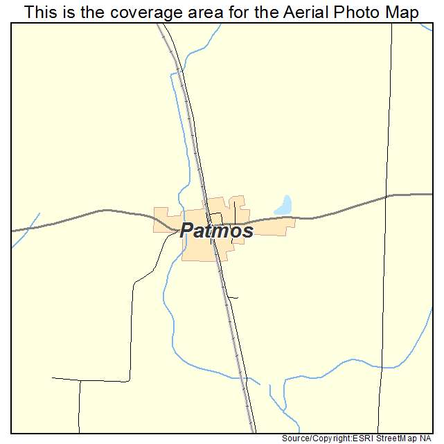 Patmos, AR location map 