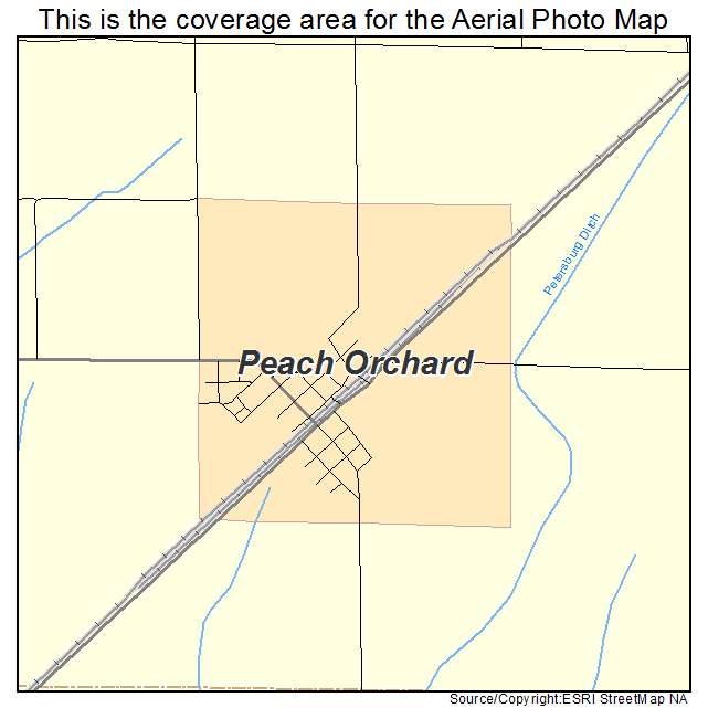 Peach Orchard, AR location map 