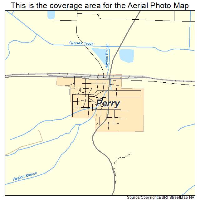 Perry, AR location map 