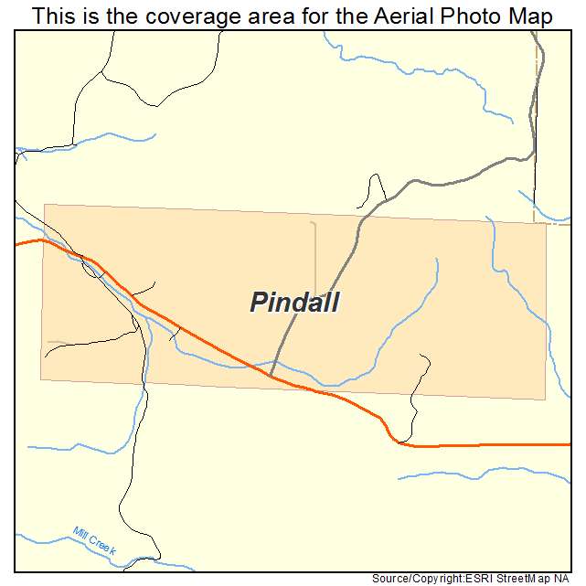 Pindall, AR location map 