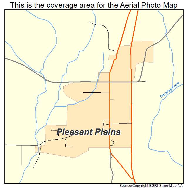 Pleasant Plains, AR location map 