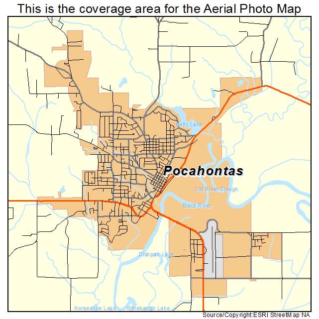 Pocahontas, AR location map 