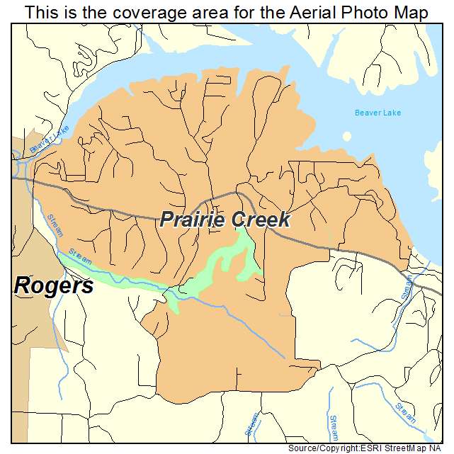 Prairie Creek, AR location map 