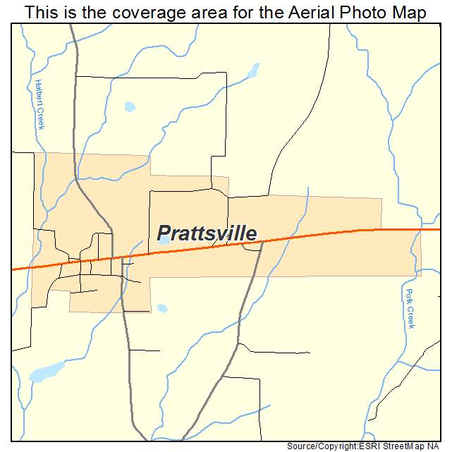 Prattsville, AR location map 