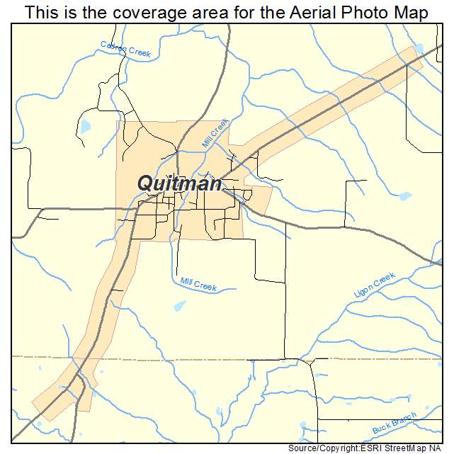 Quitman, AR location map 